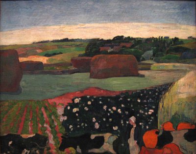 Heuhaufen in der Bretagne von Paul Gauguin